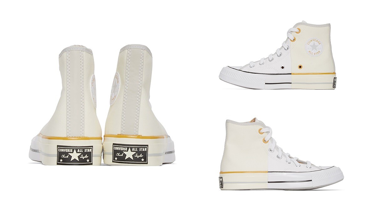 Converse推出夢幻米白拼接配色Reconstructed Chuck 70 High，橘子牛奶小細節更加可愛