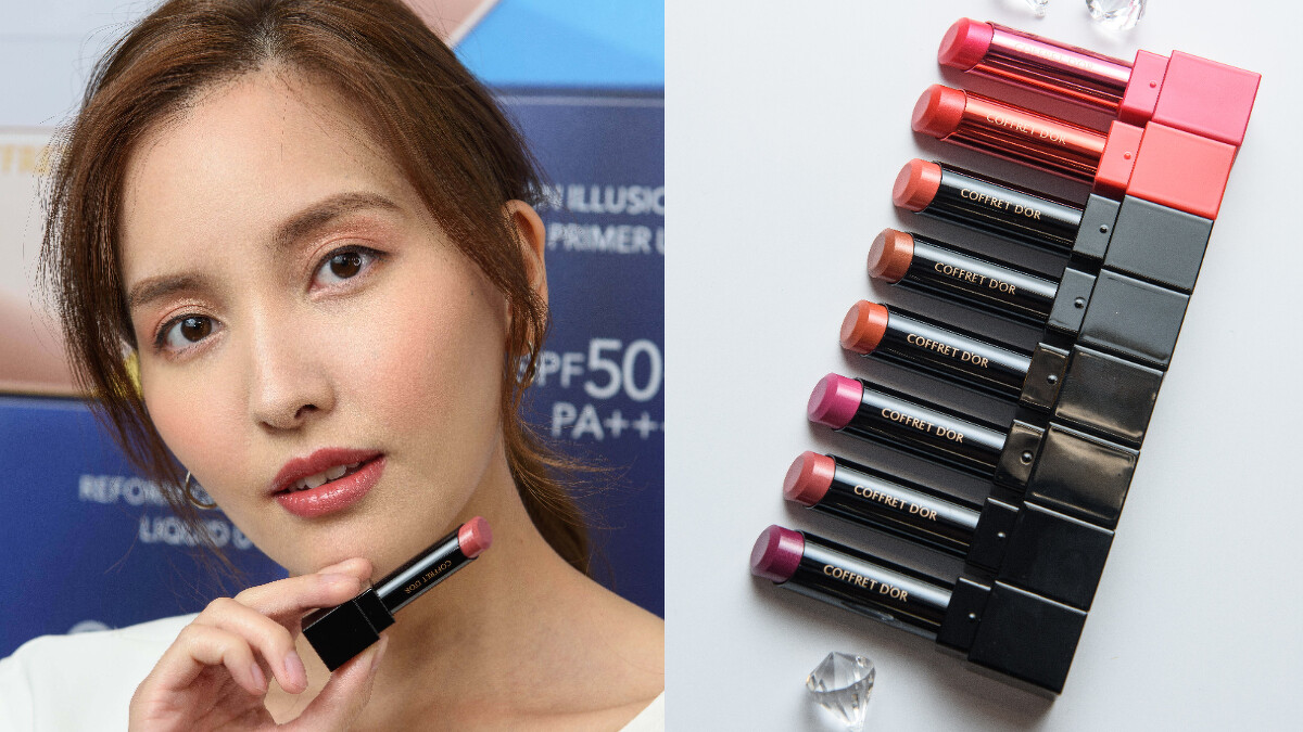 水光我型口紅#BR-77古銅玫瑰（左圖試色）