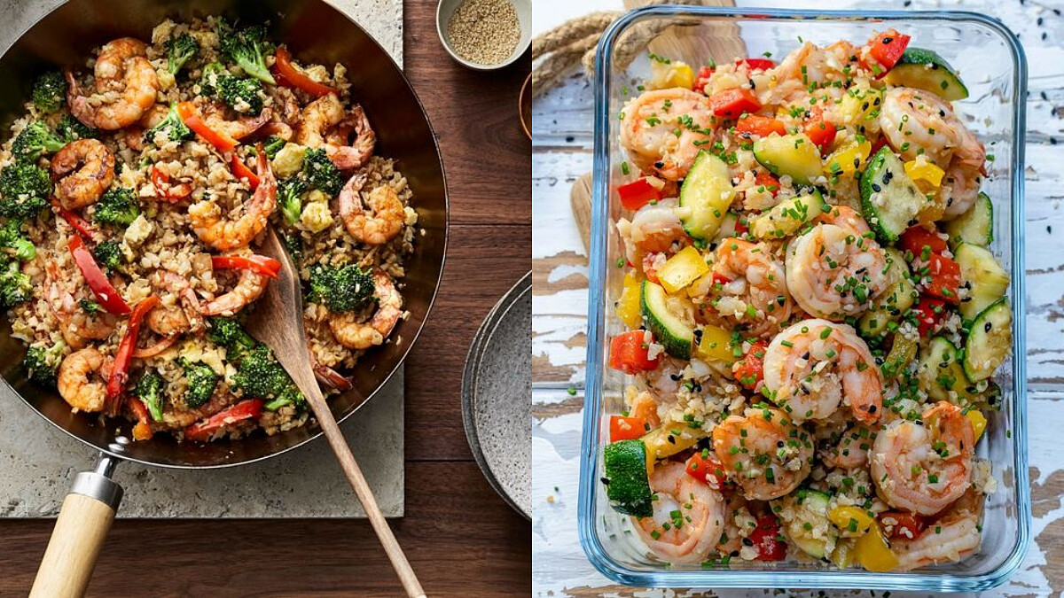 低碳蝦仁蔬菜披薩+美式咖啡 網紅級早午餐菜單 囤並做起來！