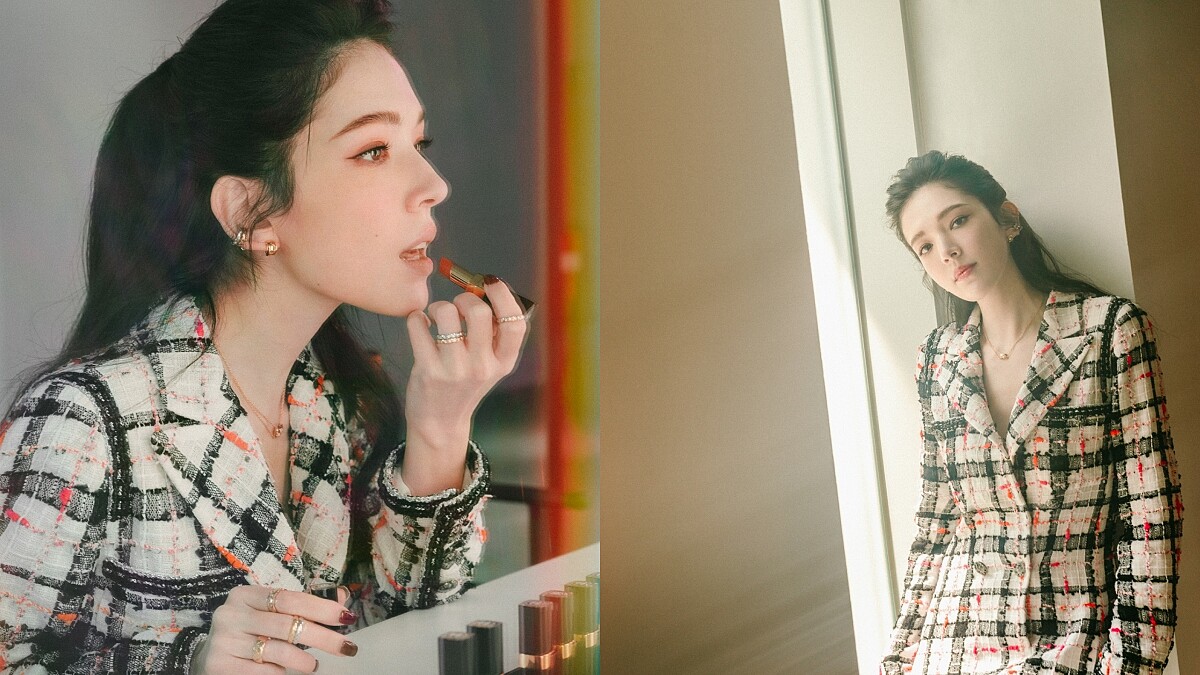 許瑋甯:最近迷上「寶寶粉」口紅!搭配用指腹上色,唇邊模糊一點其實更美