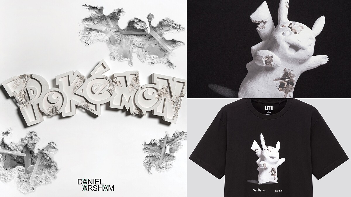 UniqloＸDaniel ArshamＸPokémon三方聯名將開賣！千年後的皮卡丘、胖丁，變成人類文明、歷史遺跡的一部分