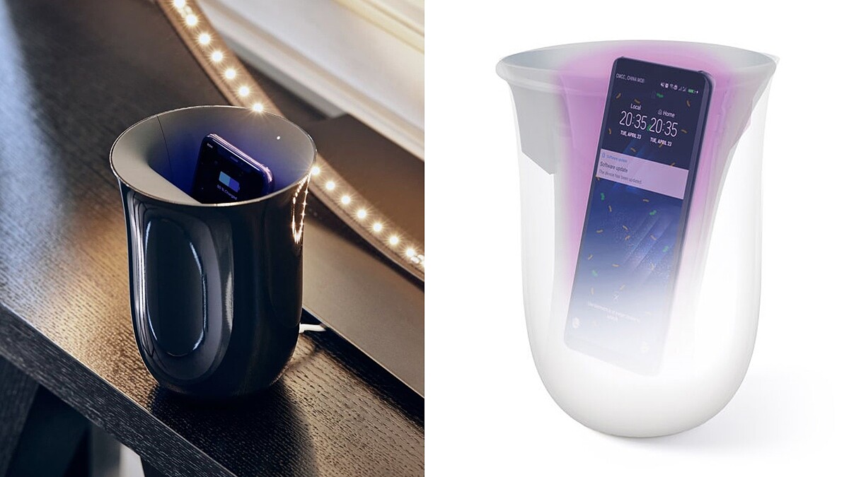 「最強手機清潔神器」能同時紫外線殺菌又充電！20分鐘消滅細菌，外型還超時髦，公司、家中都該擺一個