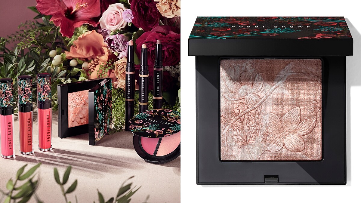 Bobbi BrownＸ紐約最時尚花店FLOWER GIRL NYC推出百花齊放聯名彩妝，花朵浮雕打亮盤、三合一唇頰打亮霜都值得收