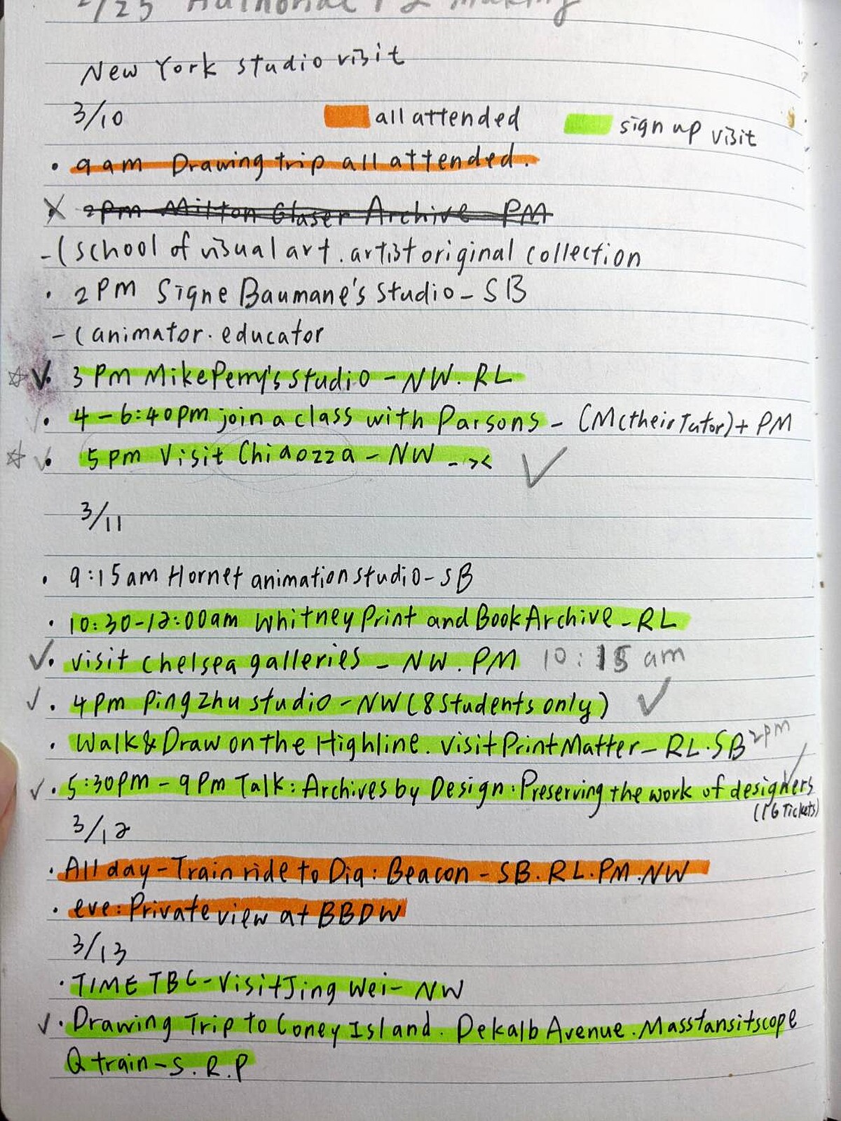 早已規劃好的紐約戶外教學行程，我只能忍痛取消