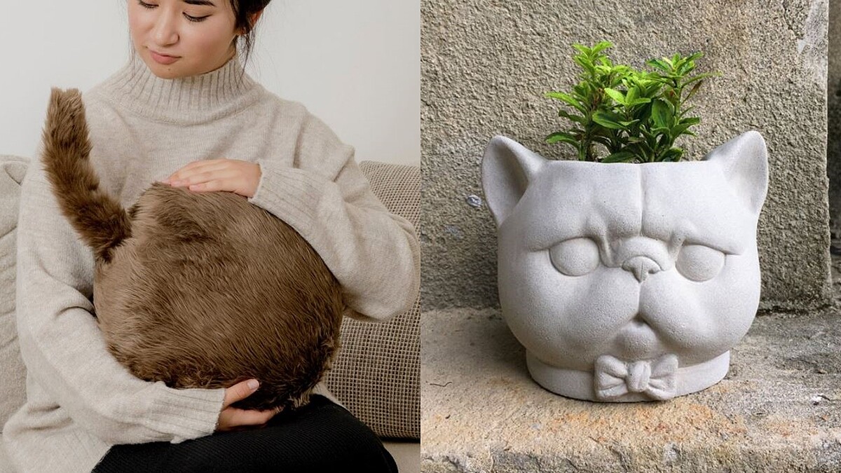 貓奴們快帶回家！Pinkoi五大暖心小物推薦：搖尾巴機器人、扁臉貓盆栽，每天療癒你的疲憊身心