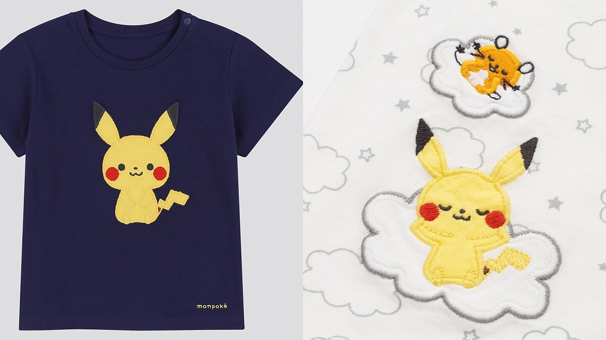 UniqloＸMonpoké「嬰兒皮卡丘」超萌！首度與日本Pokémon官方嬰兒品牌夢寶可攜手