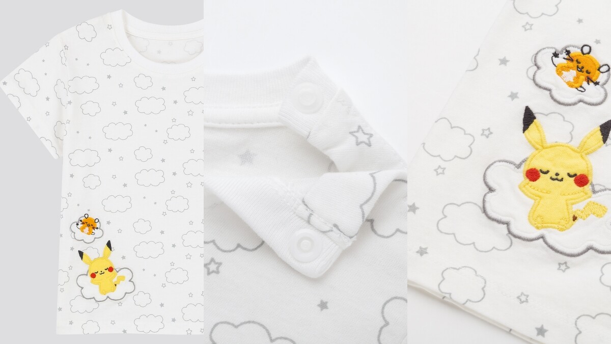 童裝的設計有許多貼心細節，如肩部的鈕釦等。（NT$290）