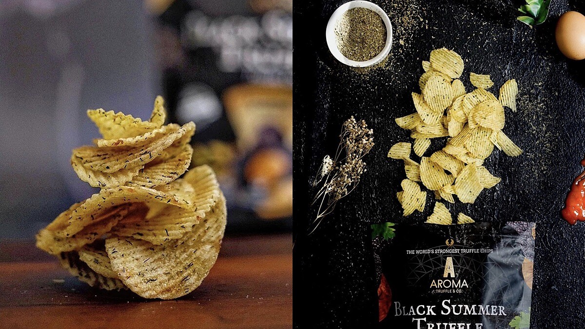 新加坡頂級黑松露手工洋芋片Aroma Truffle登台！一片片充滿香濃松露香，完全是超奢華零嘴呀