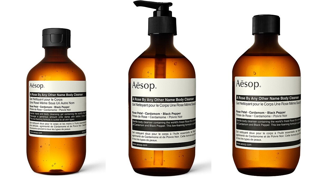 Aesop玫瑰的名字身體潔膚露200ml,NT750、500ml,NT1,400、500ml無壓頭版本,NT1,350
