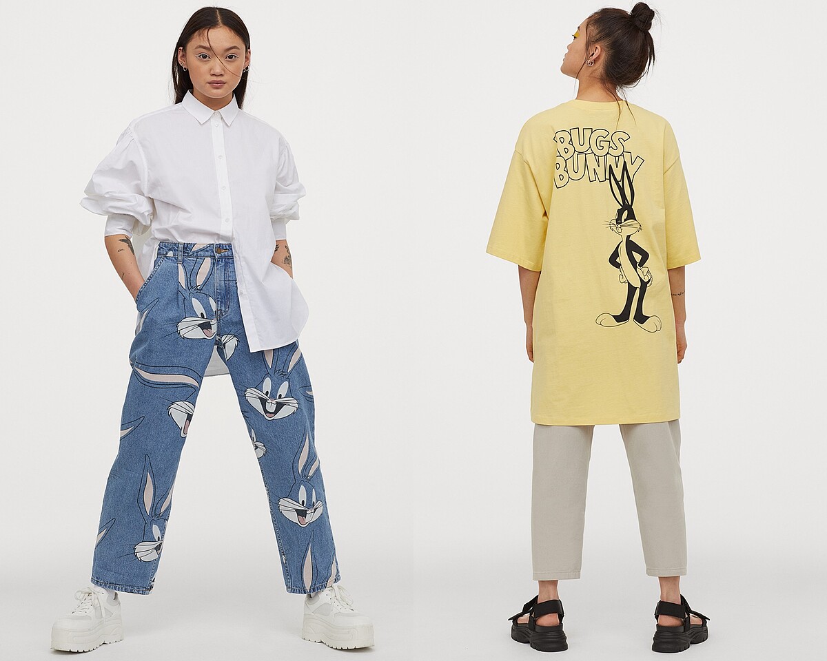 （左）褲子NT$999、（右）上衣NT$499