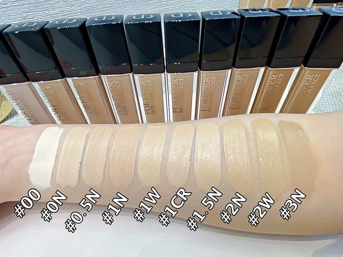 超完美持久遮瑕乳全色號試色