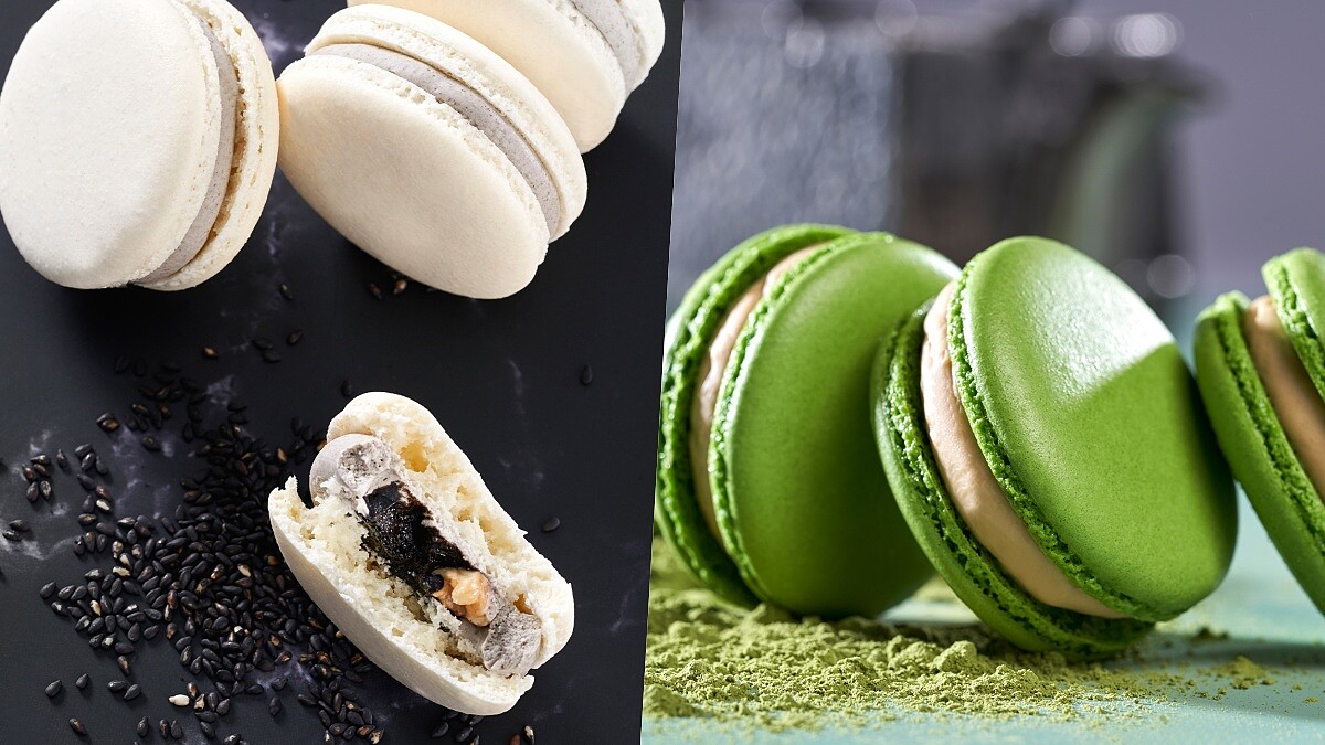 下午茶首選！采采食茶推2020全新馬卡龍，抹茶黑糖馬卡龍搭配茶飲甜的剛剛好