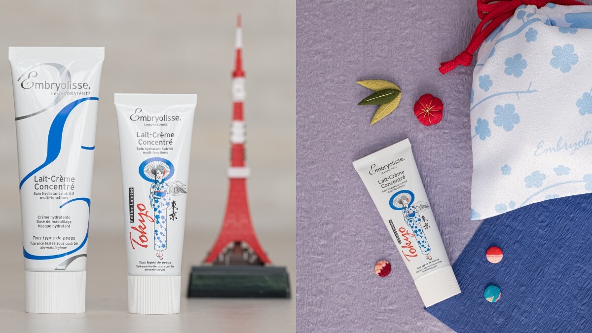 保濕霜界網紅Embryolisse恩倍思神奇保濕霜推出2020東京限量版，畫上穿著櫻花浴衣的女孩兒太可愛