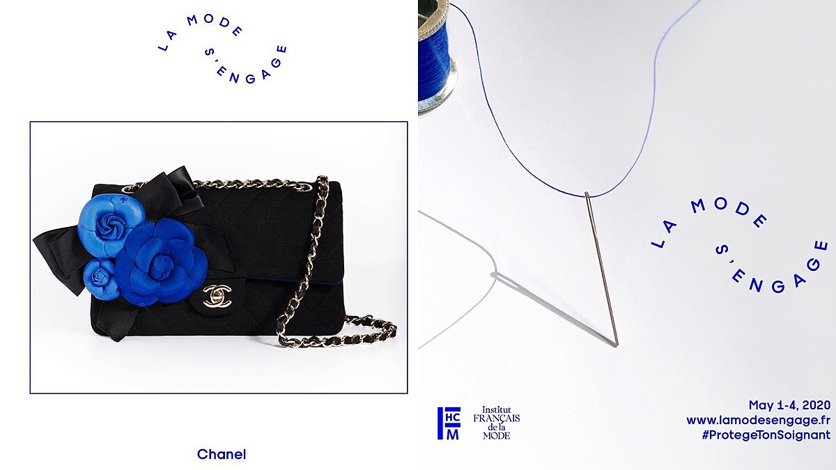 Chanel、Loewe、LV、Rimowa…超過80個品牌響應La Mode s’engage義賣活動，打造經典藍包包協助抗疫