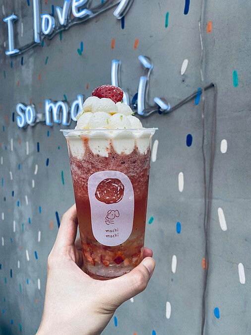 檸檬慕斯草莓冰沙 $98