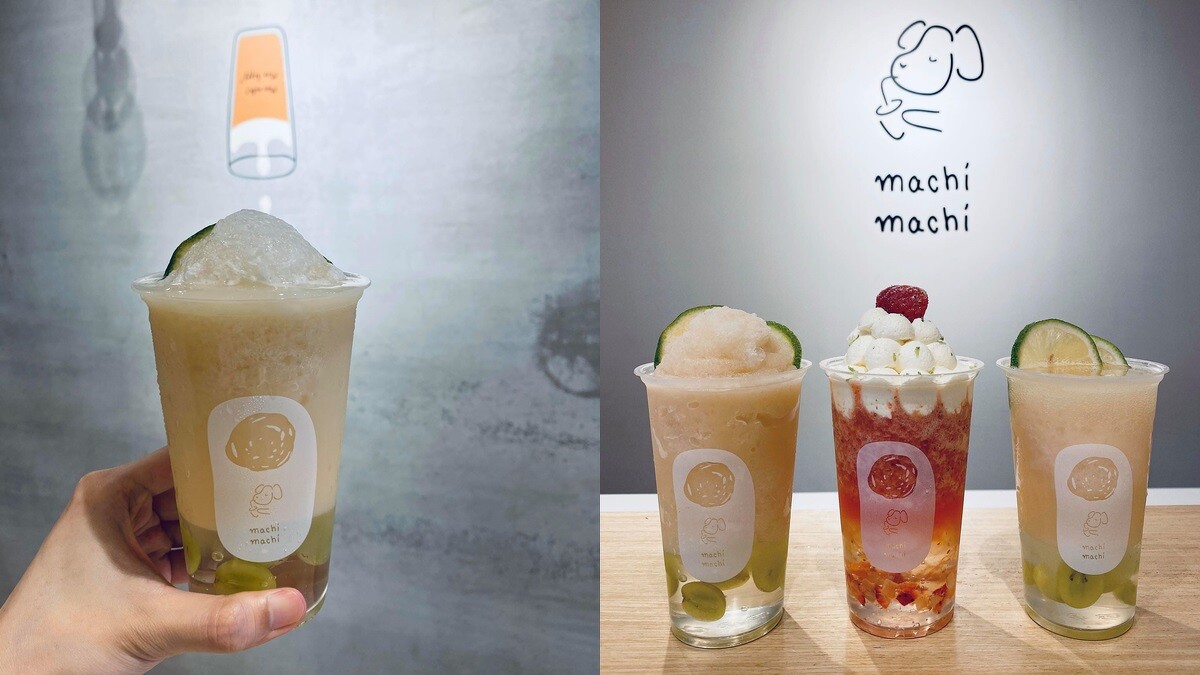 多多綠茶葡萄凍飲 $65、氣泡多多綠茶葡萄凍飲 $70