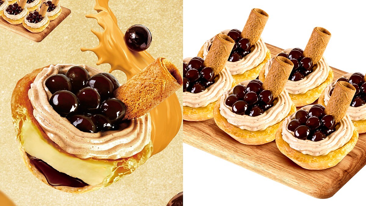 肯德基首度推出「黑糖珍奶蛋撻」口味!爆餡奶茶卡士達+波霸珍珠,全台限定10店買得到