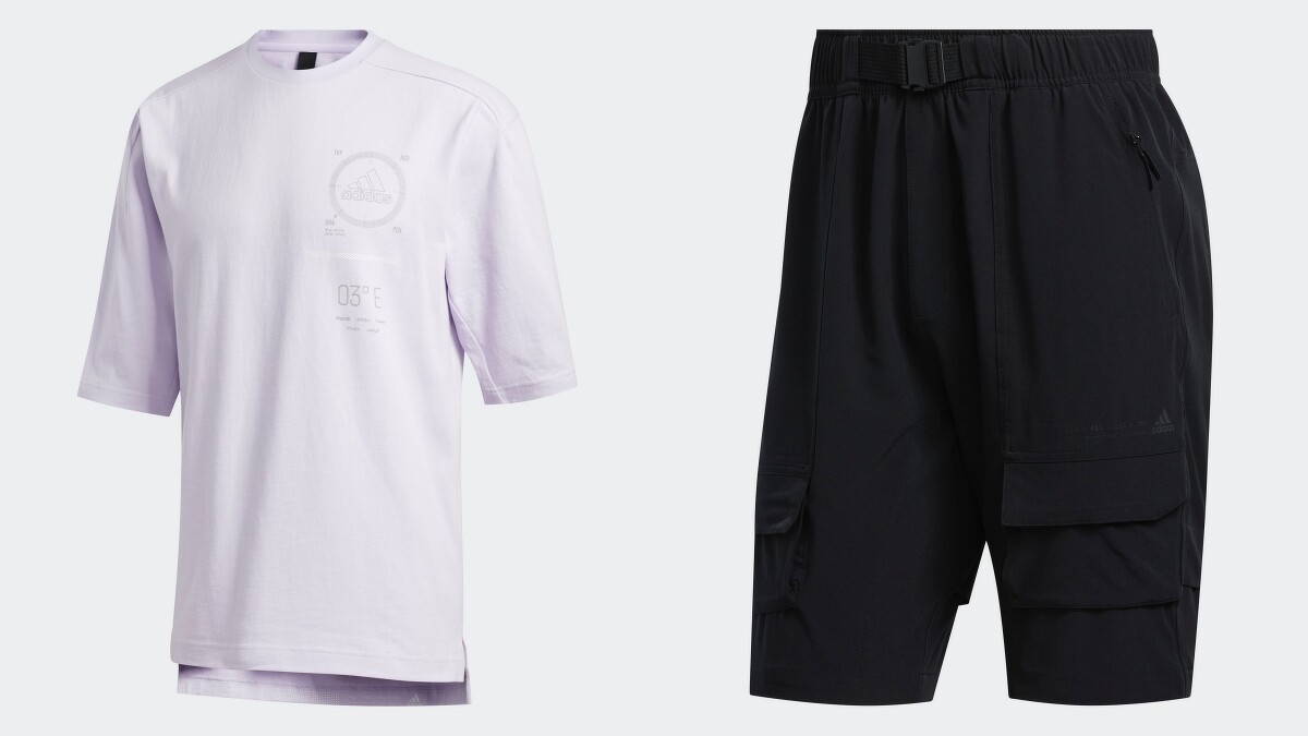 上衣（NT$1,490）、短褲（NT$2,290）