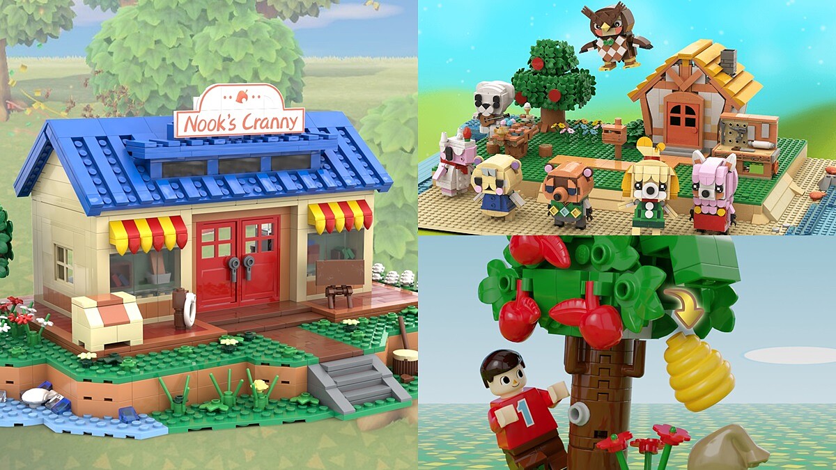 創意無極限!國外《動物森友會》5款樂高MOC作品,神還原島民傑克、草莓、商店、博物館、露營地