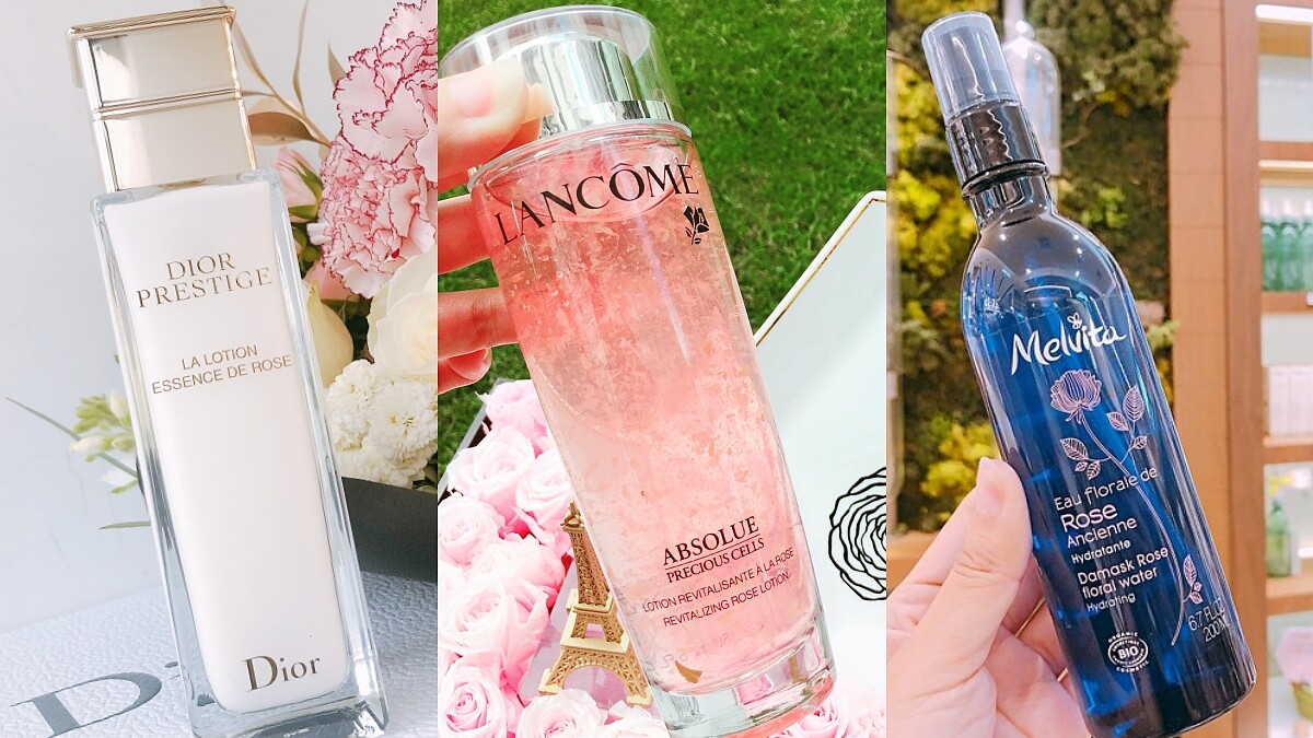 保養控最愛「玫瑰水」，可單用、可濕敷超多用途！ Dior迪奧玫瑰面膜水、LANCOME蘭蔻玫瑰精露、Melvita玫瑰花水…最紅三罐詳細解析
