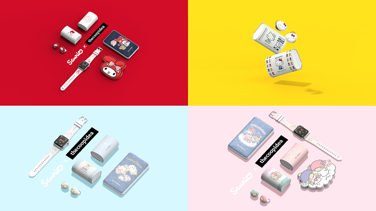 thecoopidea攜手三麗鷗明星推出系列周邊，快把你最愛的角色戴上耳萌翻全場！