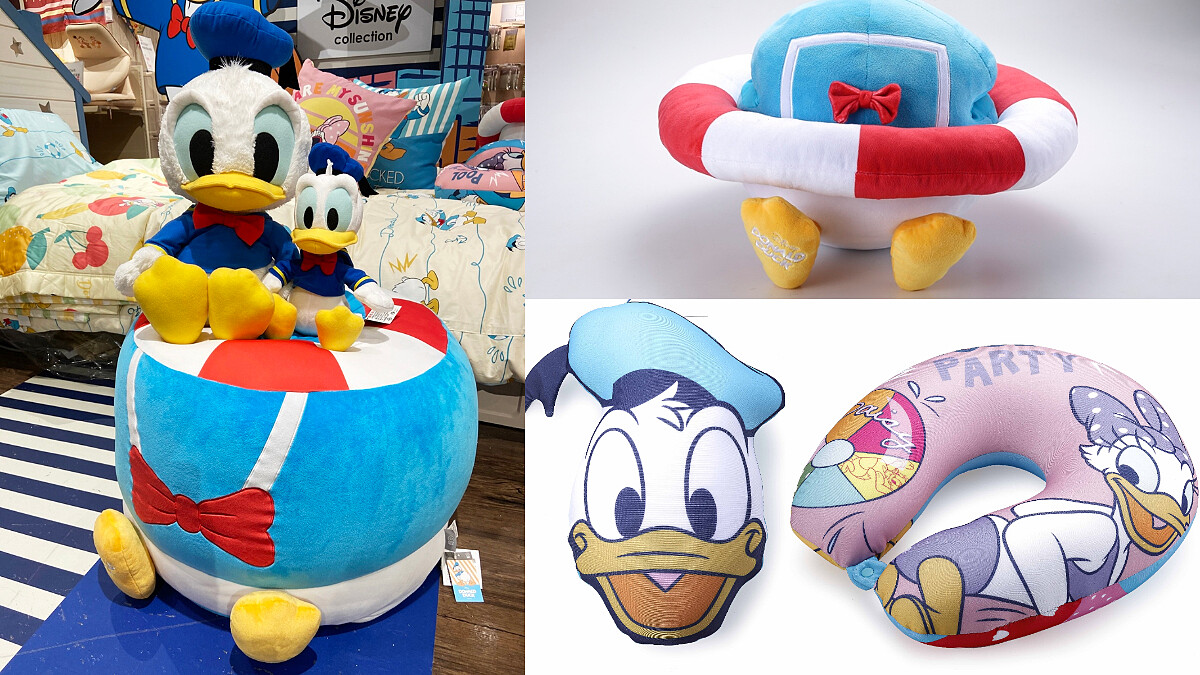 唐老鴨首度推出居家小物！HOLA X唐老鴨聯名推14款超萌新品，午睡枕、懶骨頭、微翹屁屁抱枕...只在台灣買得到