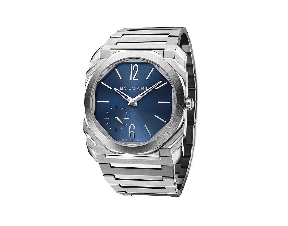 BVLGARI OCTO FINISSIMO AUTOMATIC 緞面拋光精鋼超薄自動腕錶_參考售價約新台幣375,900元