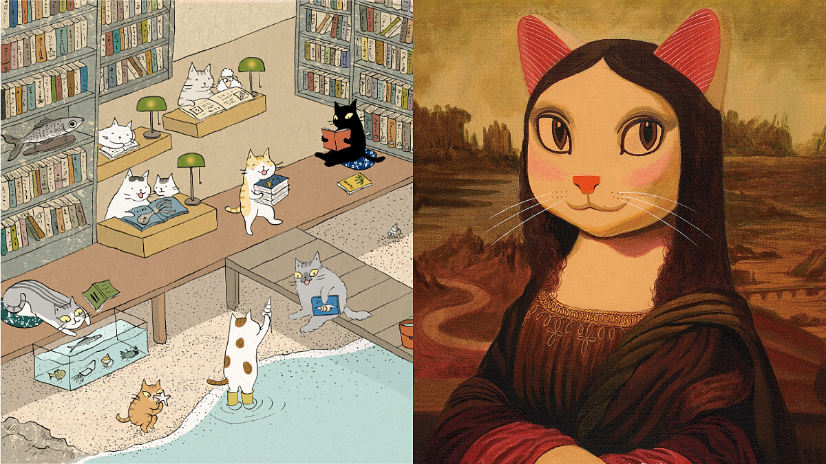今夏最喵！誠品南西「夏日療癒插畫季」《貓娜麗莎》獨家現身！美食閣樓開幕日式早午餐、德國美酒 閱讀百態收眼底