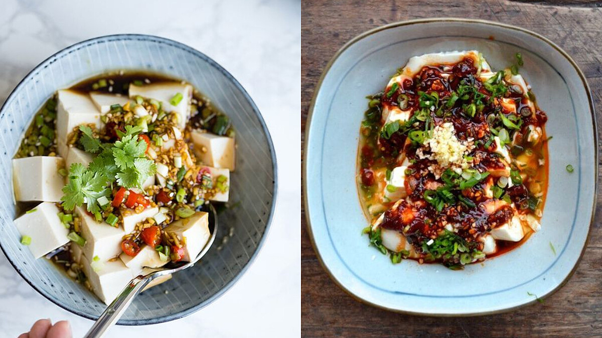 一道夏日低脂餐來了—香嫩滑涼拌豆腐料理，既飽腹又有高蛋白，減肥的人別錯過！