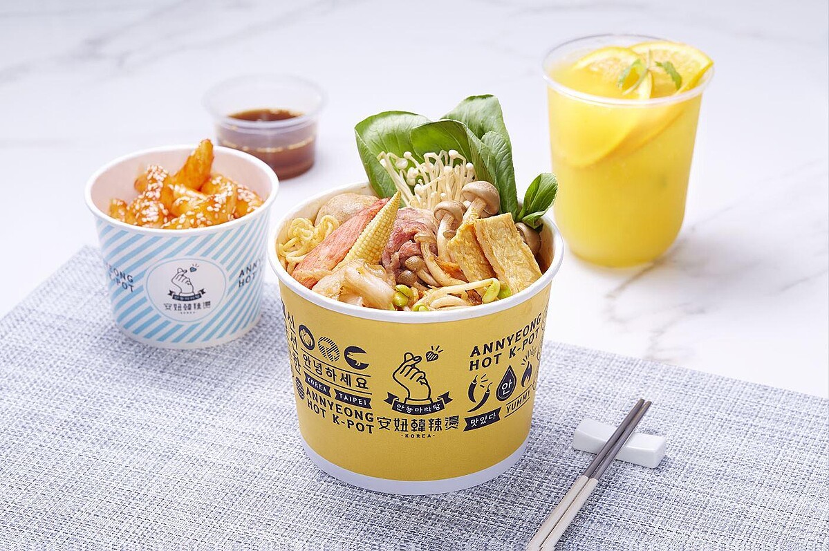 誠品生活松菸店｜結合台式小吃與韓式料理的「安妞韓辣燙」。