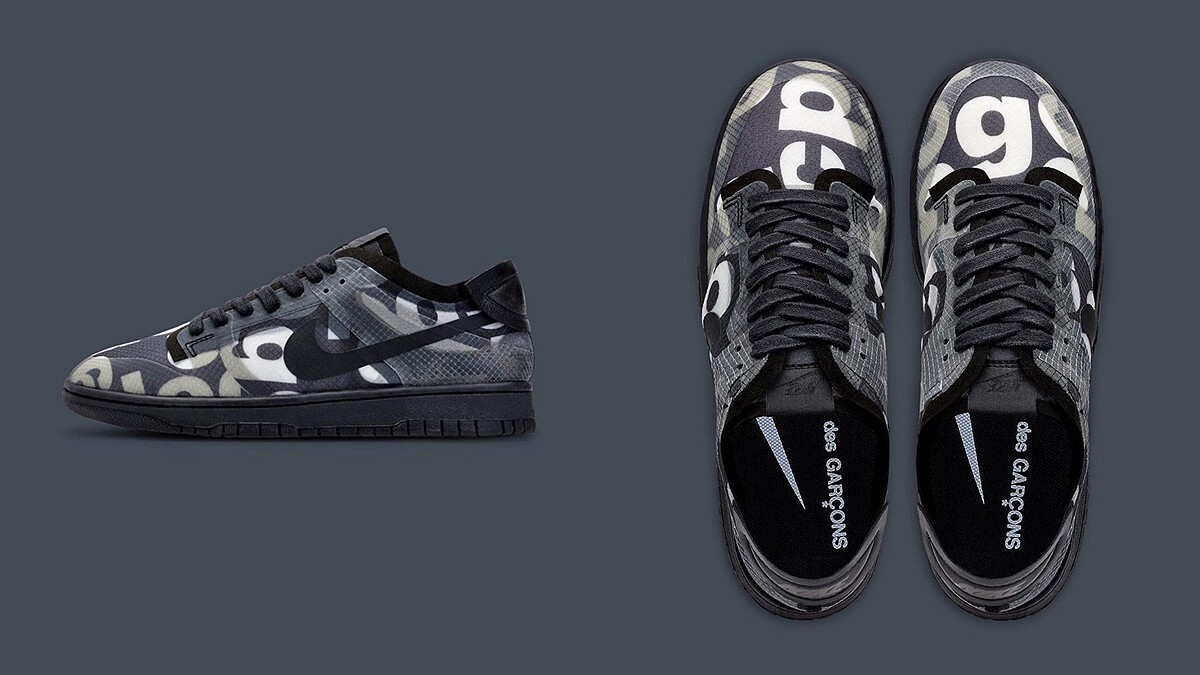 終於在台灣上架！Nike X COMME des GARÇONS推出限量聯名鞋款Dunk Low，半透明鞋身實在太帥