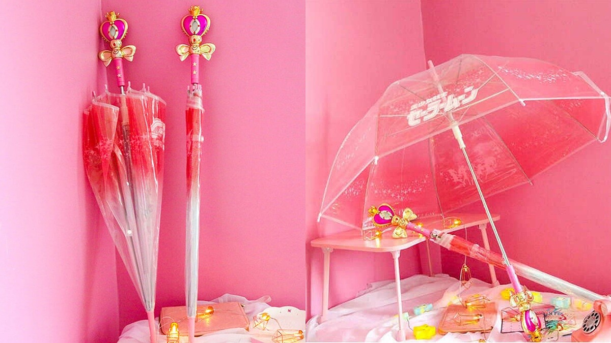 代替月亮逞罰你！韓國推美少女戰士魔法杖雨傘，2款超夢幻握把、還會發光，一秒變成月仙子