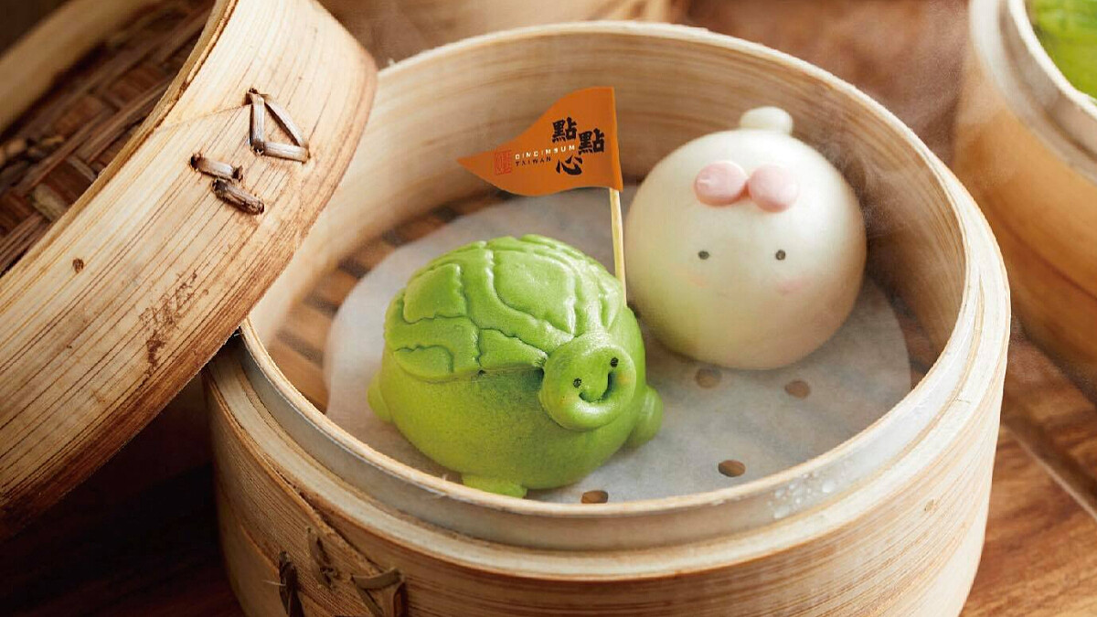 《點點心》全新推出超萌「龜兔賽跑包」!抹茶紅豆烏龜包、奶黃兔寶包可愛登場,第五間分店進駐林口三井