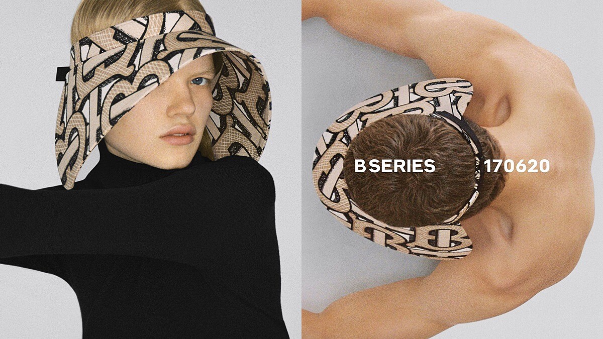 有了它橫行整個夏季！Burberry B系列再推全新TB Monogram遮陽帽，老花圖騰放大後更時髦