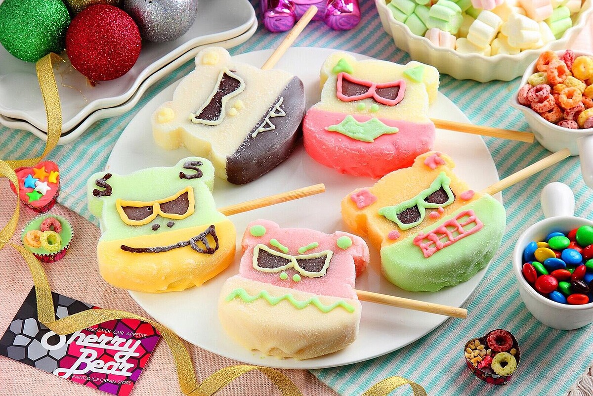 誠品生活信義店知味市集｜「小惡魔雪莉貝爾」彩繪冰棒｜特價69元｜原價80元。