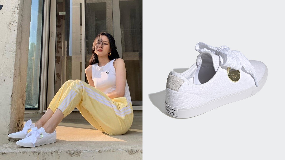 adidas Originals Sleek寬版鞋帶小白鞋，NT2,690