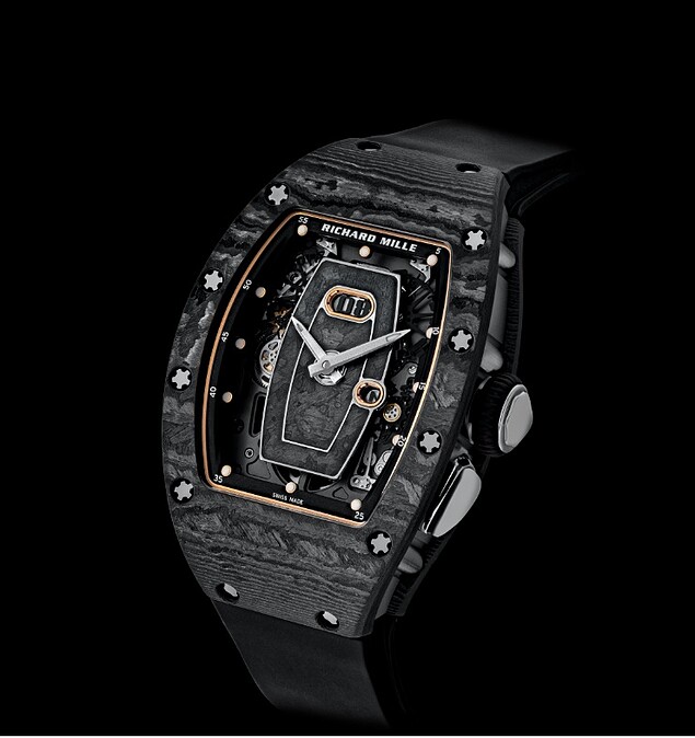Richard Mille Carbon TPT 碳纖維材質的RM 037錶款