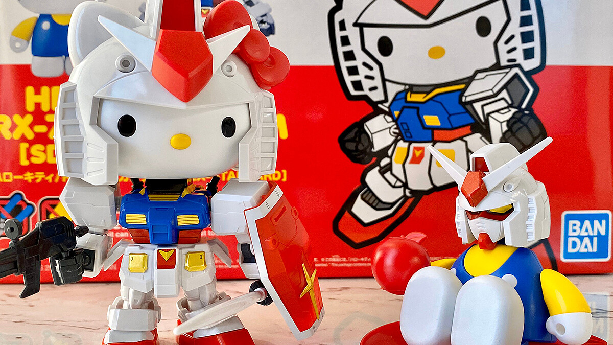 反差萌!Hello Kitty x鋼彈模型聯名打造最萌的模型,凱蒂貓、鋼彈切換自如多種不同玩法超欠收藏