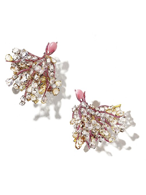 2020 Black Label Masterpiece 大師系列 V 孔克珠奇蹟瀑布耳環