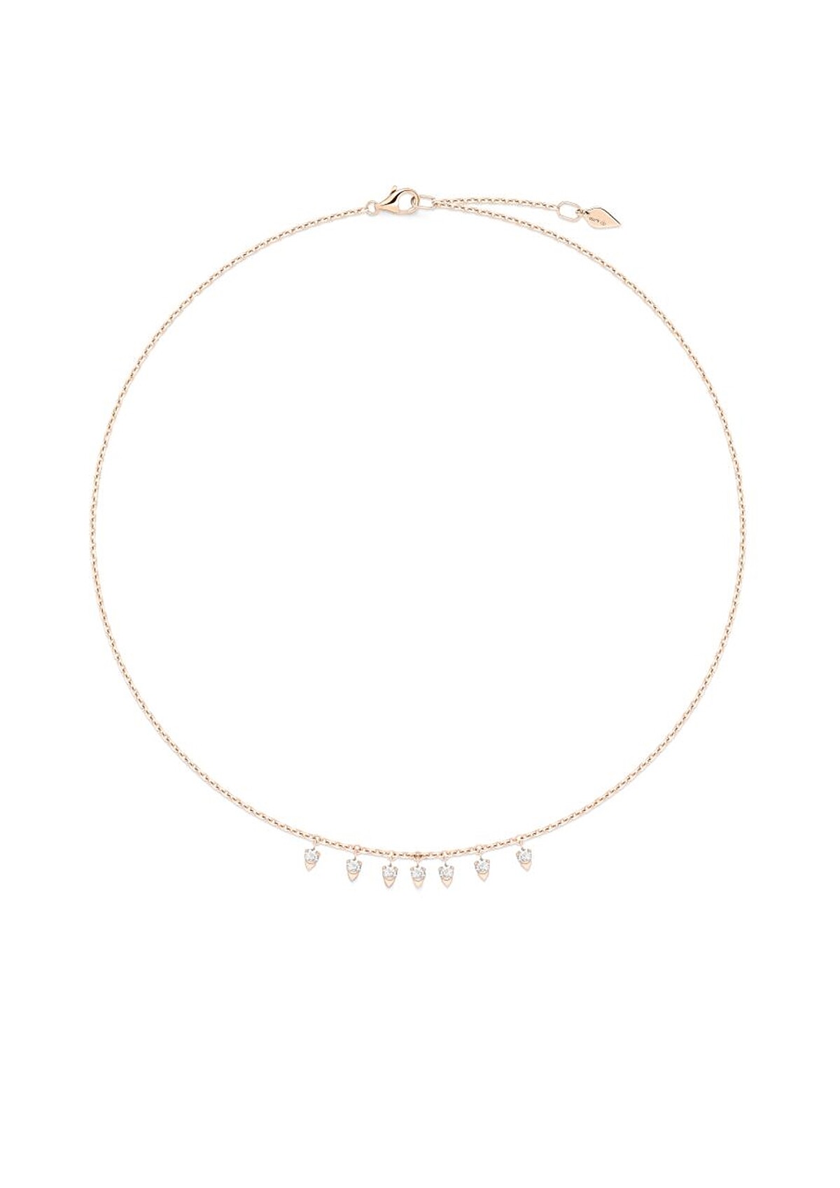 PIAGET Sunlight系列18K玫瑰金鑽石項鍊，建議售價NTD117,000 (2020年新款)