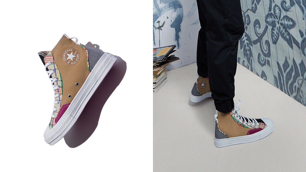 大地色拼接千鳥紋！Converse推出全新Mix &amp;amp; Match系列，這兩雙經典鞋款Chuck 70、Jack Purcell超百搭
