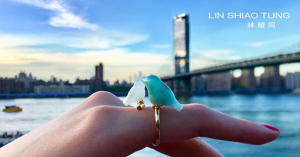 林曉同幸福相依青鳥戒指