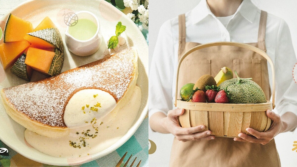 哈密瓜來了！Woosa屋莎推限量哈密瓜舒芙蕾、綜合水果鬆餅，鹹食也有新品登場