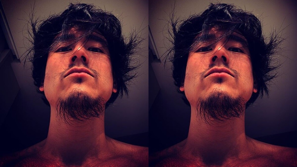 彭于晏IG曬一系列頹廢大叔自拍！蓄鬍長髮自稱流浪漢，真的是有顏就任性啊