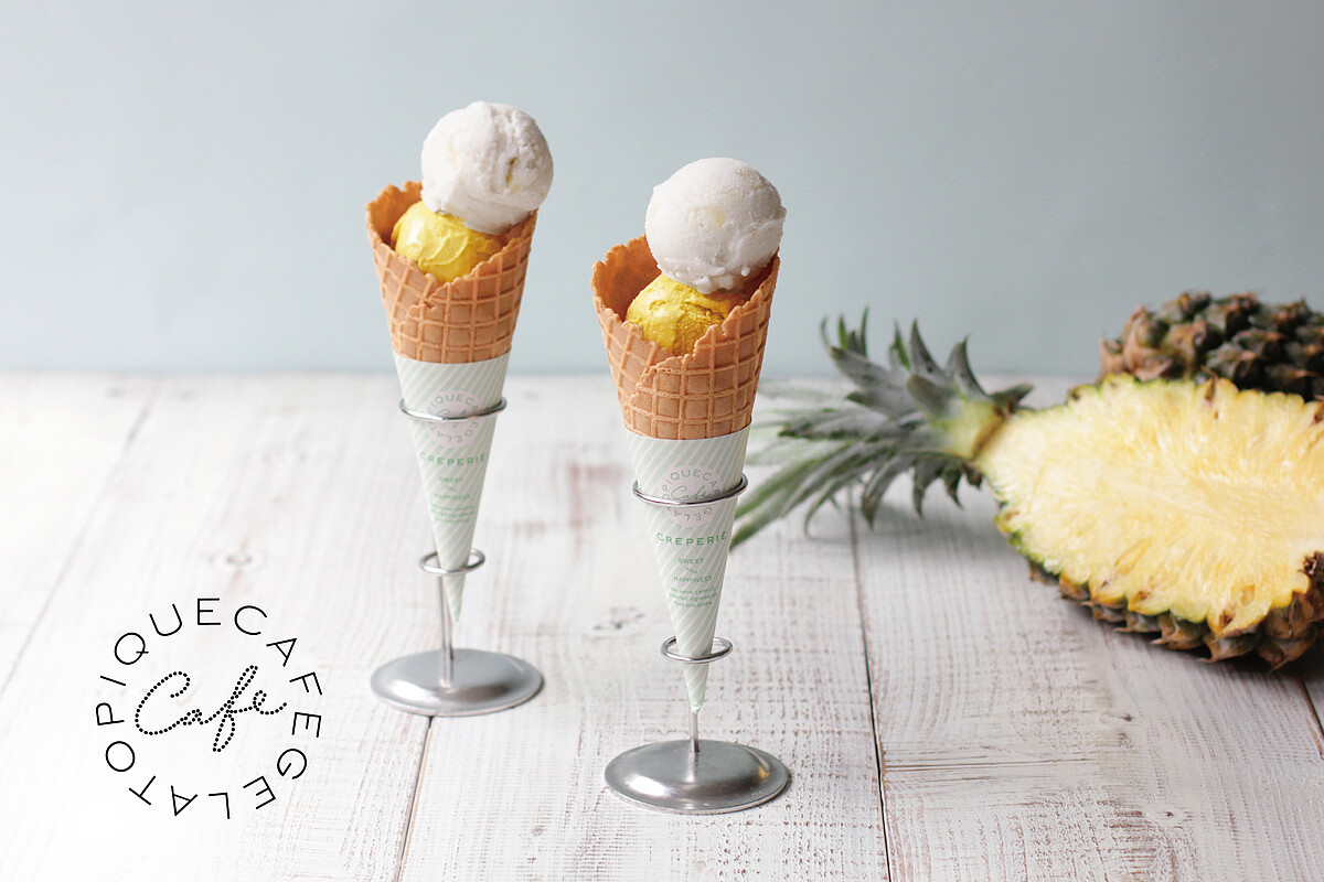 芒果雪酪&檸檬雪酪雙球冰淇淋 $200