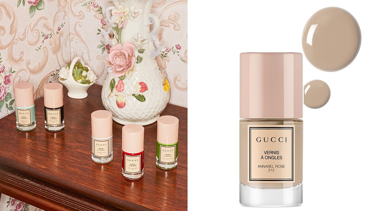 Gucci 連出指甲油都美炸！玻璃瓶身配上粉紅瓶蓋超有質感，秀色在握指彩首波推出5色