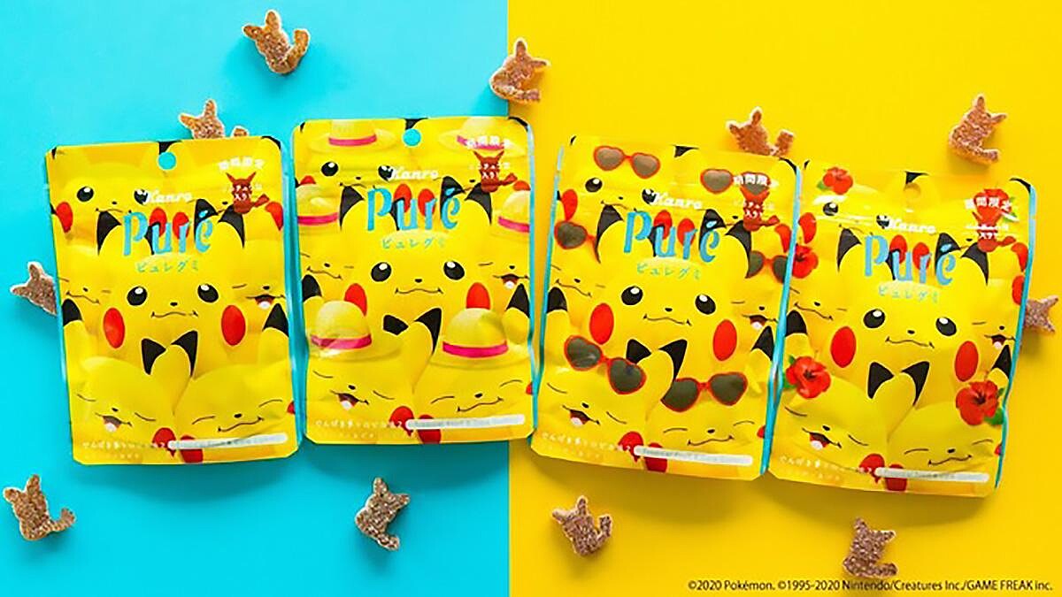 心臟爆擊！Pure皮卡丘軟糖第二彈登場，加入可樂口味變身焦糖色皮卡丘超可愛