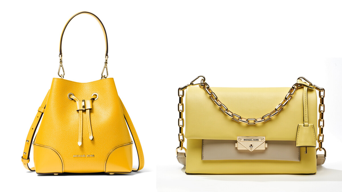 Mercer Gallery檸檬黃香檳包、Jessie檸檬黃鱷魚壓紋肩背包