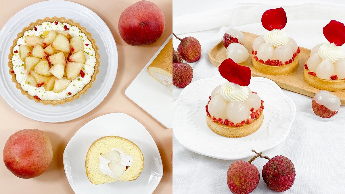 甜點控開吃!波絲甜推6款夏季限定甜點,榴槤生乳捲、水蜜桃塔、荔枝甜點一次滿足