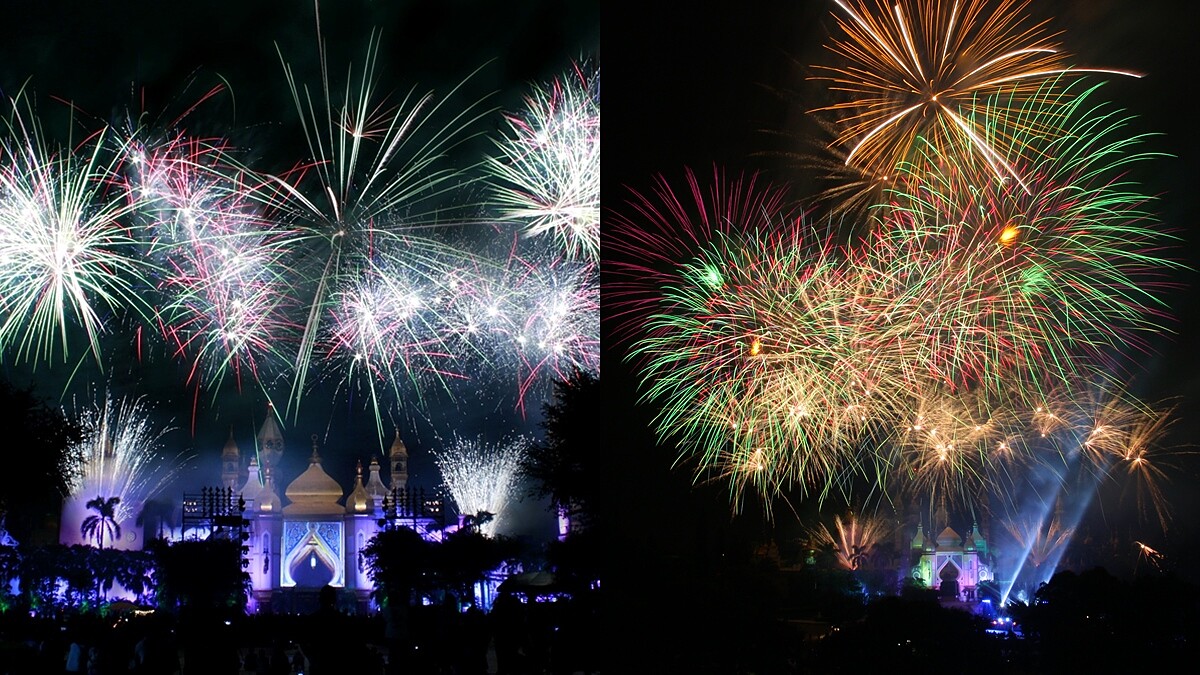 睽違三年！「六福村百萬城堡煙火」回來了，100秒璀璨煙火點亮阿拉伯皇宮，只有暑假看得到